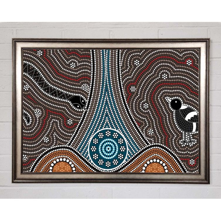 Latitude Vive Aboriginal Pattern 8 Single Picture Frame Art Prints